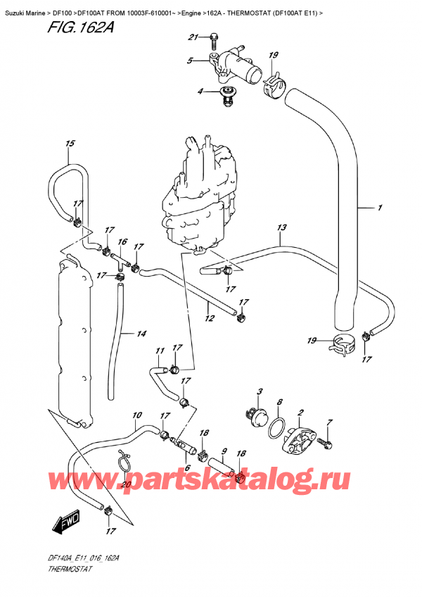 ,   , Suzuki DF100AT   FROM 10003F-610001~ , Thermostat  (Df100At E11)