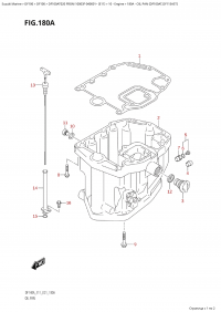 180A - Oil Pan (Df100At,Df115Ast) (180A -   (Df100At, Df115Ast))