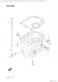180A - Oil Pan (Df100At,Df115Ast) (180A -   (Df100At, Df115Ast))