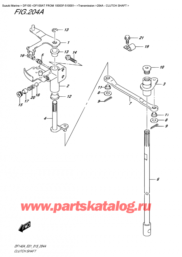 ,   , Suzuki DF100A TL FROM 10003F-510001~ (E01),  