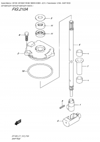 210A  -  Shift Rod (Df100At)(Df115At)(Df140At)(Df115Ast) (210A -   (Df100At) (Df115At) (Df140At) (Df115Ast))
