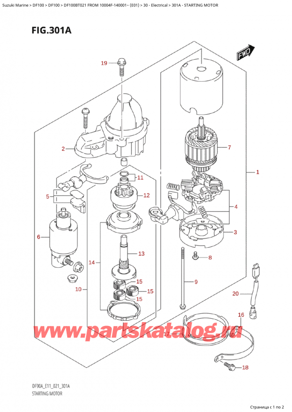 ,    , Suzuki DF100B TL/TX FROM 10004F-140001~ (E01),  