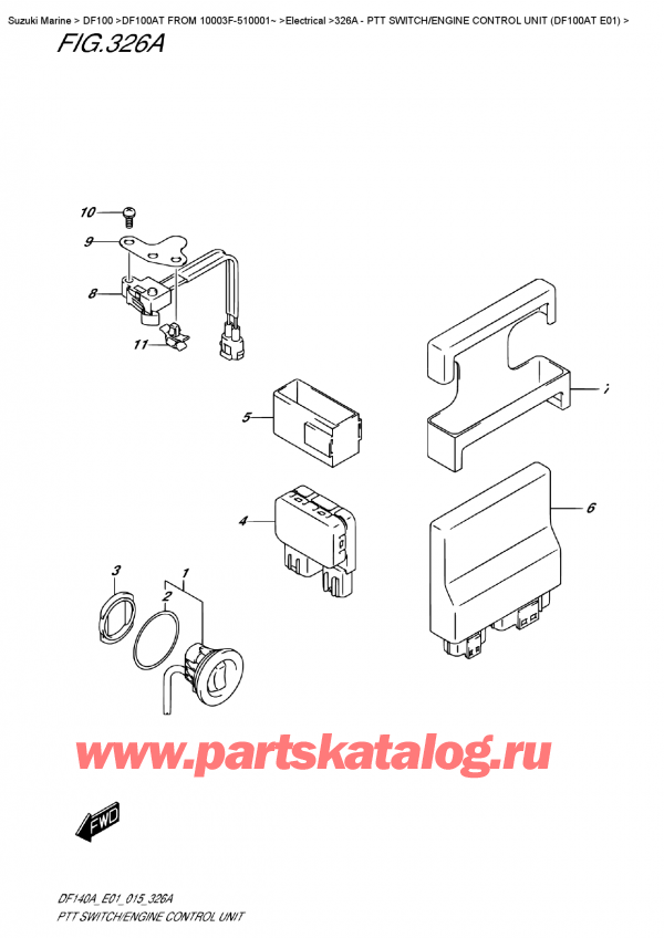  , , Suzuki DF100A TL FROM 10003F-510001~ (E01)  2015 ,   /    (Df100At E01)