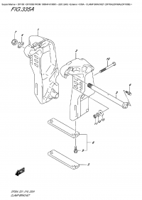 335A  -  Clamp Bracket  (Df70A)(Df90A)(Df100B) (335A -   (Df70A) (Df90A) (Df100B))