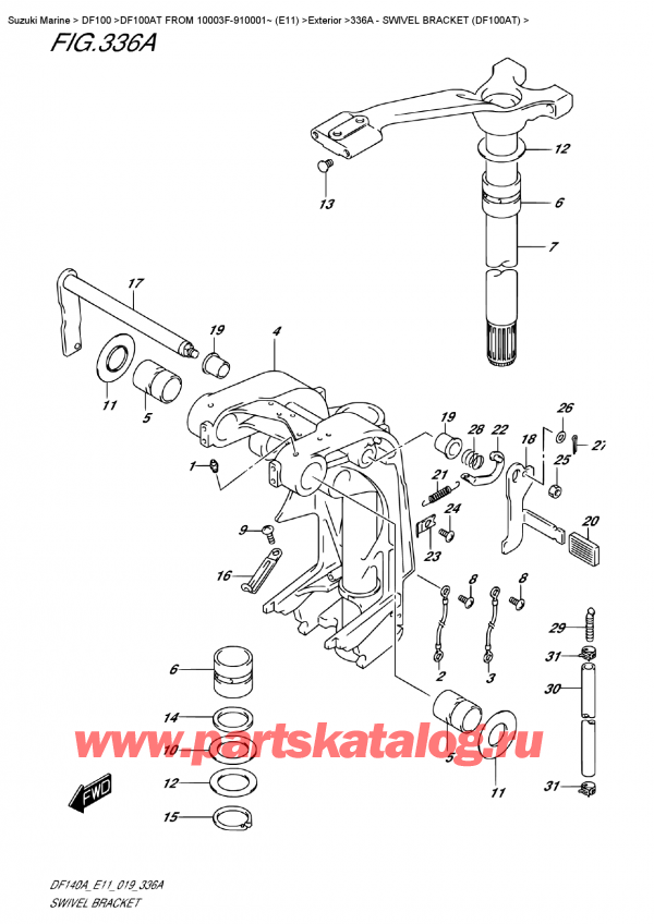  ,   , Suzuki DF100A TL FROM 10003F-910001~ (E11)  2019 ,   (Df100At)