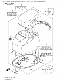 420A  -  Engine  Cover  (Df100At) (420A -   () (Df100At))