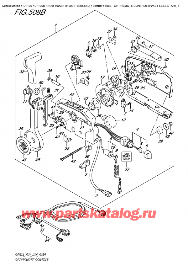  ,   ,  DF100B TL/TX FROM 10004F-810001~ (E01), Opt:remote  Control  (W/key  Less  Start)