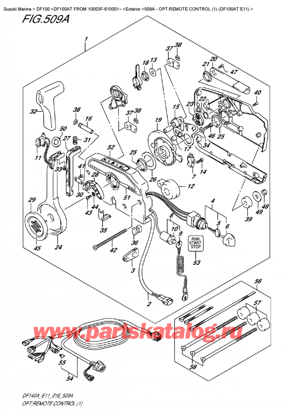  ,   , SUZUKI DF100AT   FROM 10003F-610001~   2016 , :   (1) (Df100At E11)