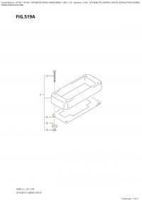 519A  -  Opt:remote  Control  Spacer  (Df70A,Df70Ath,Df80A, (519A - :    (Df70A, Df70Ath, Df80A,)