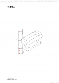 519A  -  Opt:remote  Control  Spacer  (Df70A,Df70Ath,Df80A, (519A - :    (Df70A, Df70Ath, Df80A,)