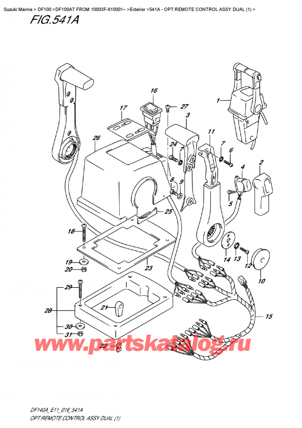   ,    , SUZUKI DF100AT   FROM 10003F-610001~ , :     Dual (1)