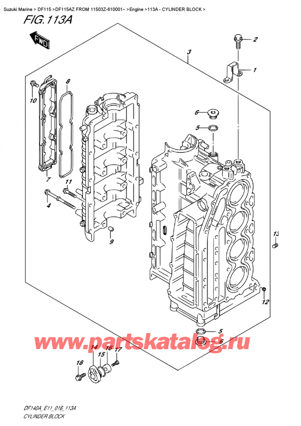  , , SUZUKI DF115A ZL / ZX   FROM 11503Z-610001~ ,  