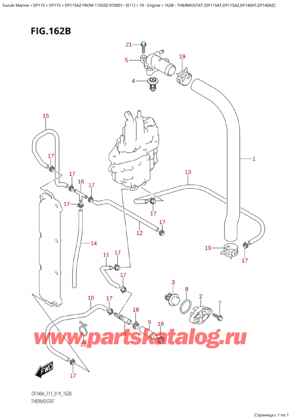 ,    , Suzuki Suzuki DF115A ZL / ZX FROM 11503Z-910001~  (E11 019)  2019 , 
