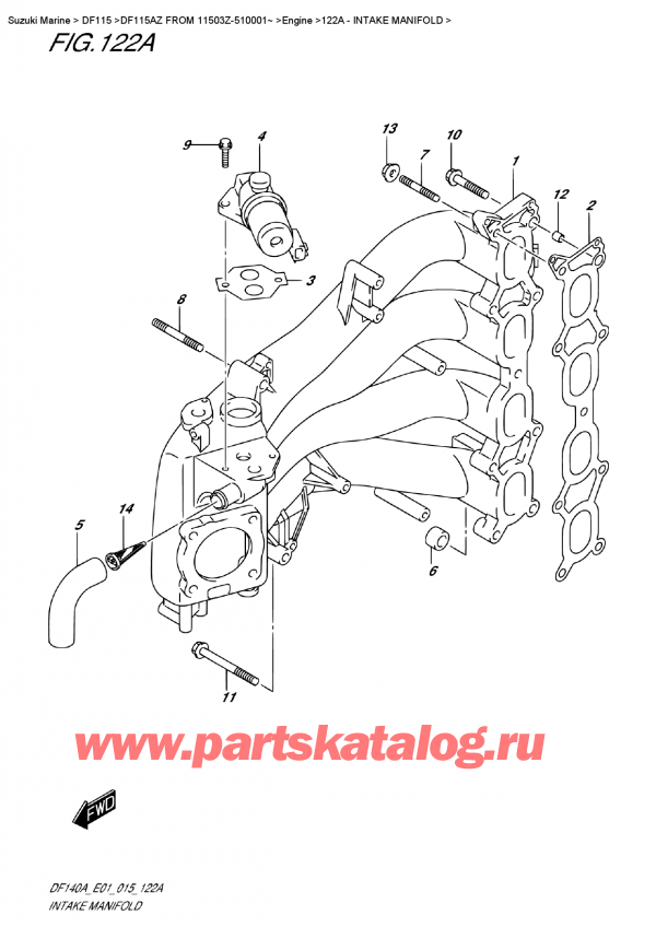  ,   , Suzuki DF115A ZL / ZX FROM 11503Z-510001~    ,  