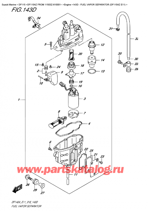  ,  , Suzuki DF115A ZL / ZX   FROM 11503Z-610001~ ,    (Df115Az E11)