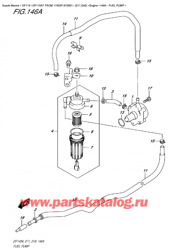  ,    , SUZUKI DF115A TL / TX FROM 11503F-910001~ (E11)  2019 ,  