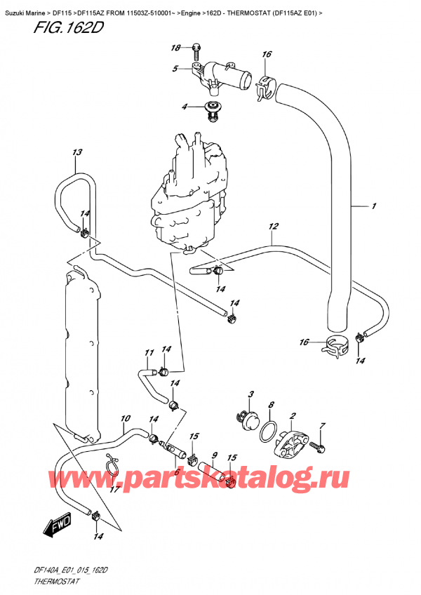  ,   , Suzuki DF115A ZL / ZX FROM 11503Z-510001~    , Thermostat  (Df115Az E01)