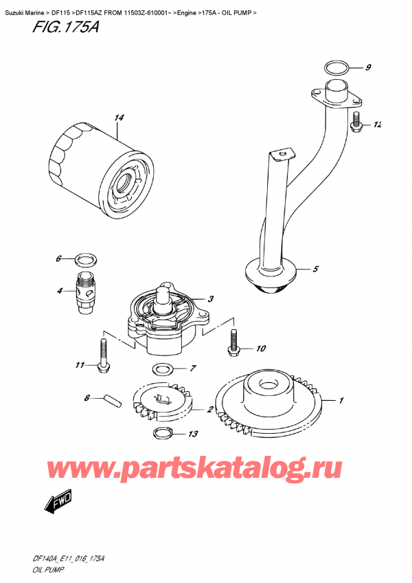  ,   , Suzuki DF115A ZL / ZX   FROM 11503Z-610001~ ,  