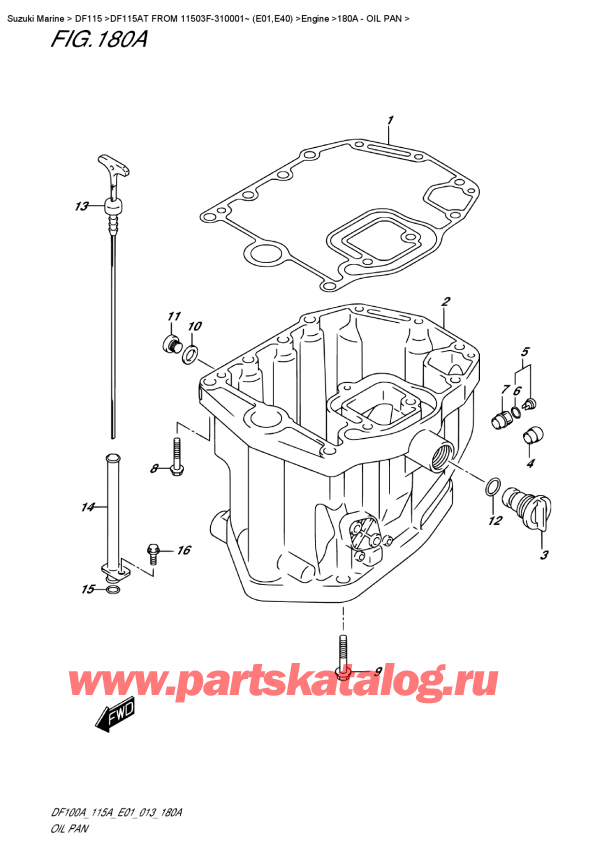 ,   , Suzuki DF115A TL / TX FROM 11503F-310001~ (E01)  2013 ,  