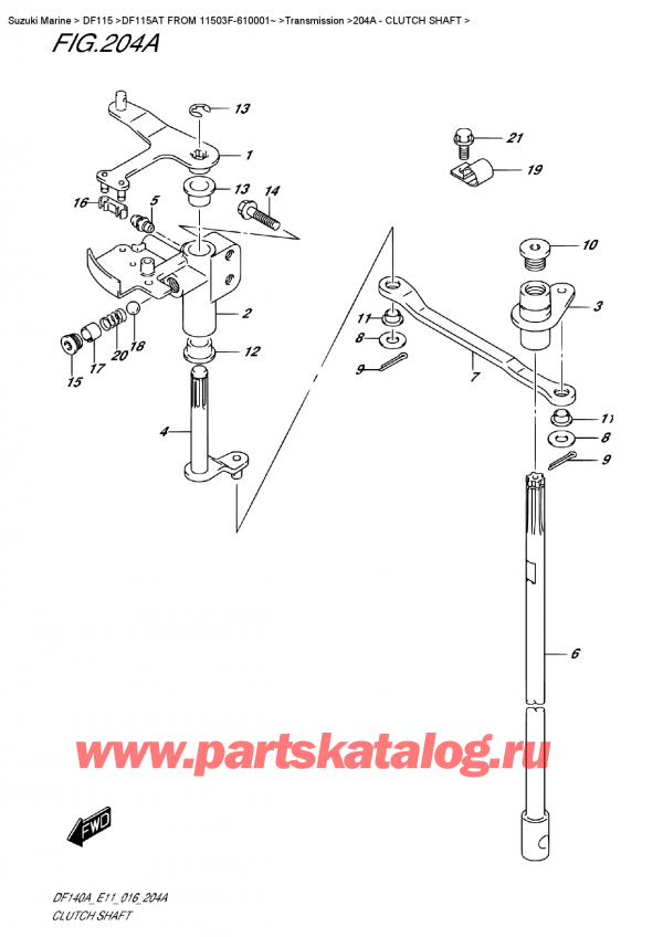  ,   , Suzuki DF115AT L/X FROM 11503F-610001~ (E11),  