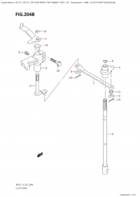 204B - Clutch Shaft (K3,K4,K5,K6) (204B -   (K3, K4, K5, K6))