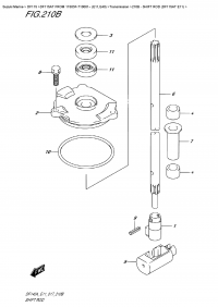 210B  - Shift Rod (Df115At  E11) (210B -   (Df115At E11))