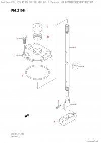 210B - Shift  Rod  (Df90T,Df100T,Df115T,Df115Wt) (210B -   (Df90T, Df100T, Df115T, Df115Wt))