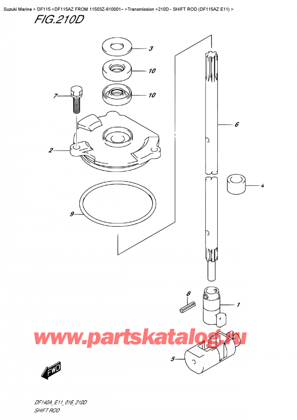  ,   , Suzuki DF115A ZL / ZX   FROM 11503Z-610001~   2016 ,   (Df115Az E11)