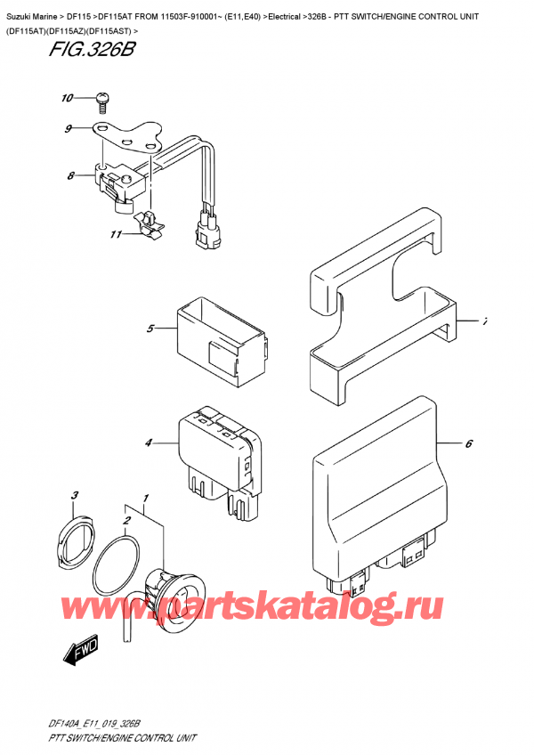  ,   , SUZUKI DF115A TL / TX FROM 11503F-910001~ (E11)  2019 ,   /    (Df115At) (Df115Az) (Df115Ast)