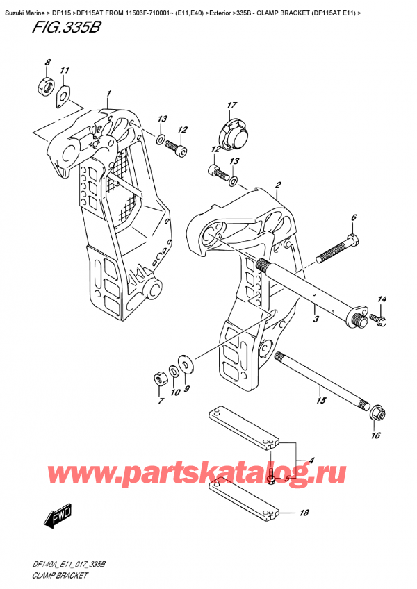 ,   , Suzuki DF115A TL / TX FROM 11503F-710001~ (E11)  2017 ,   (Df115At E11)