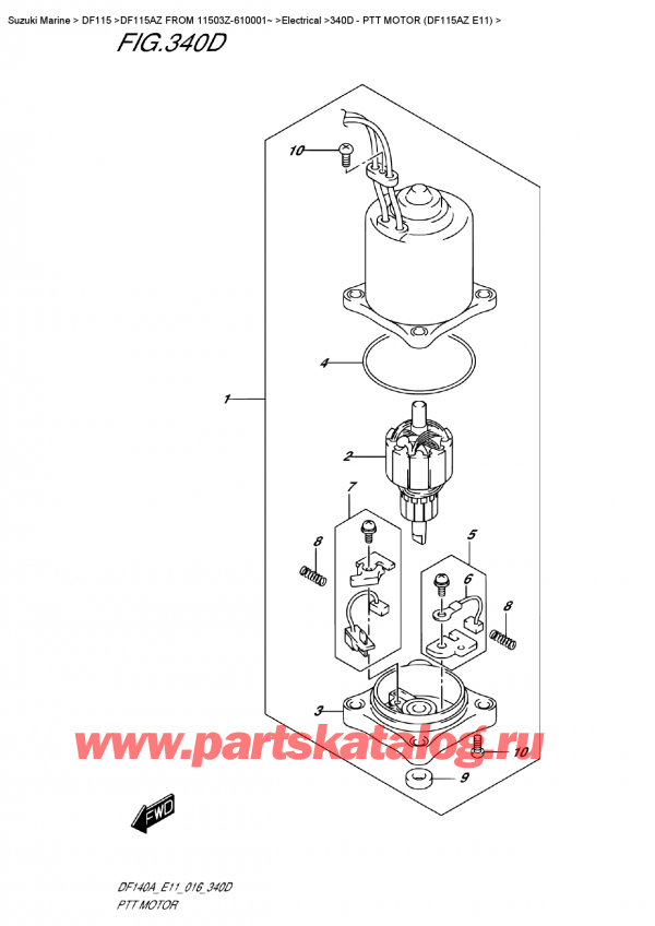  ,   , Suzuki DF115A ZL / ZX   FROM 11503Z-610001~   2016 , Ptt  Motor  (Df115Az  E11) -   (Df115Az E11)