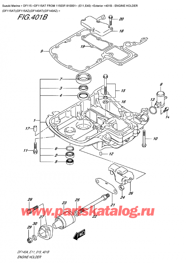  ,   , SUZUKI DF115A TL / TX FROM 11503F-910001~ (E11),   (Df115At) (Df115Az) (Df140At) (Df140Az)