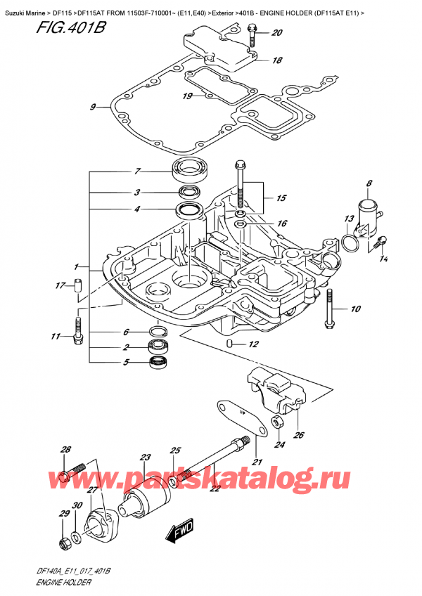 ,   , SUZUKI DF115A TL / TX FROM 11503F-710001~ (E11),   (Df115At E11)