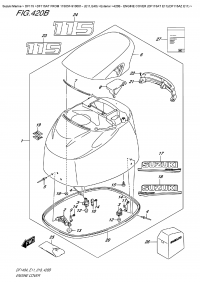 420B  -  Engine Cover  (Df115At  E11)(Df115Az  E11) (420B -   () (Df115At E11) (Df115Az E11))