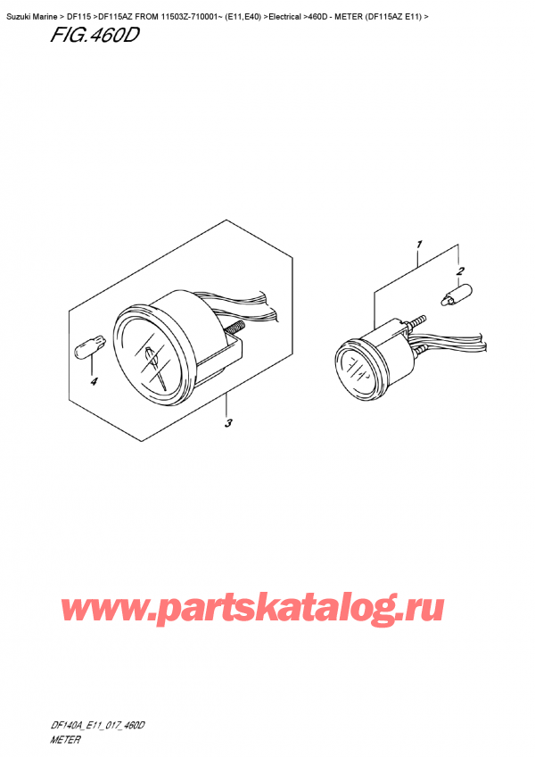  ,   , Suzuki DF115A ZL / ZX FROM 11503Z-710001~ (E11)  2017 ,  (Df115Az E11)