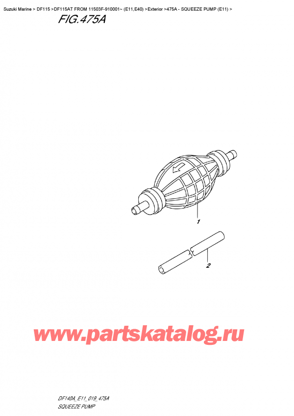 ,    , SUZUKI DF115A TL / TX FROM 11503F-910001~ (E11)  2019 ,    (E11)