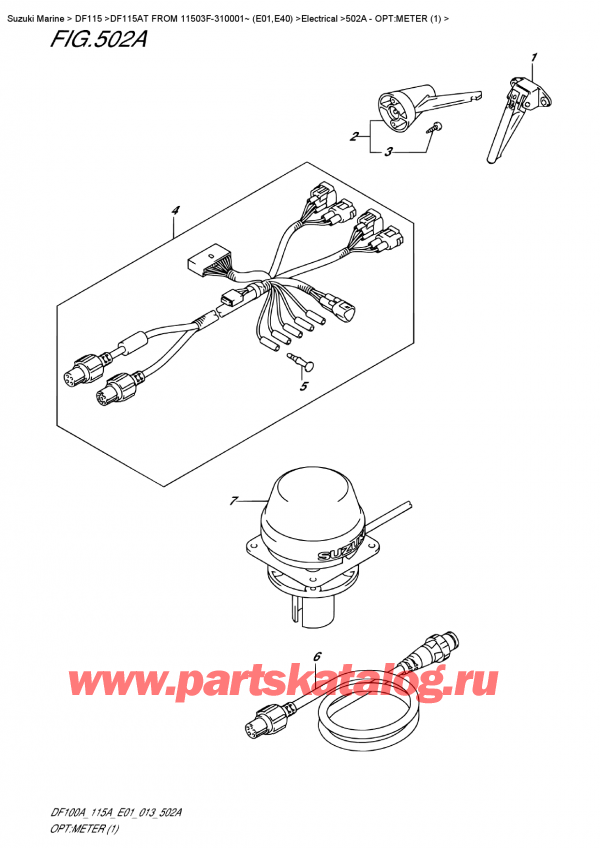  ,   , Suzuki DF115A TL / TX FROM 11503F-310001~ (E01), :  (1)