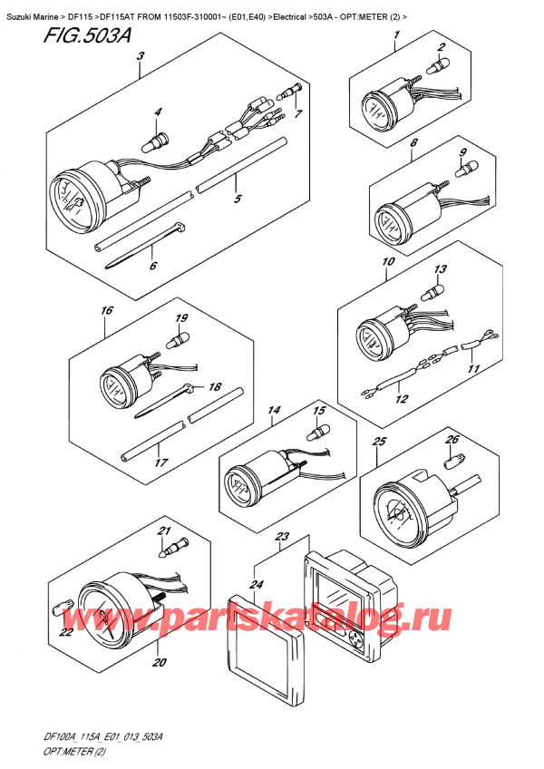 ,  , Suzuki DF115A TL / TX FROM 11503F-310001~ (E01), :  (2)