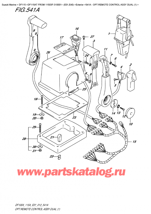 ,    , Suzuki DF115A TL / TX FROM 11503F-310001~ (E01), :     Dual (1)