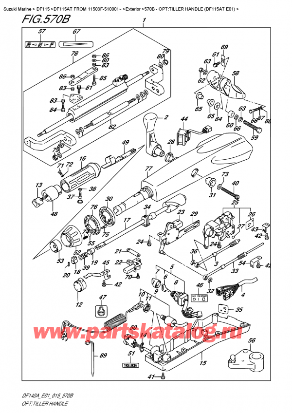   ,   , Suzuki DF115A TL FROM 11503F-510001~ (E01)  2015 , :  (Df115At E01)