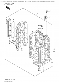 113F  -  Cylinder  Block (Df140At  E01:up  To  Vin.510549) (113F -   (Df140At E01:  To Vin.510549))