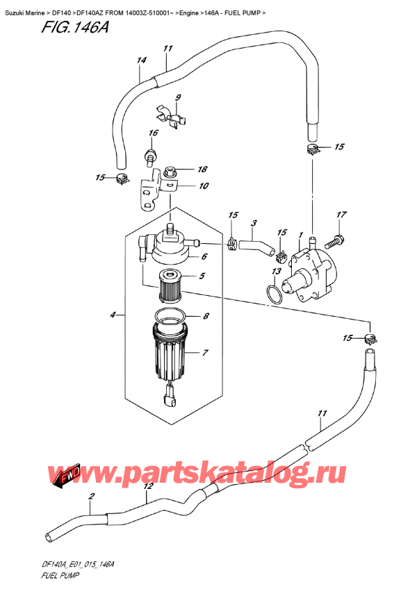  ,   , Suzuki DF140A ZL / ZX FROM 14003Z-510001~   2015 ,  