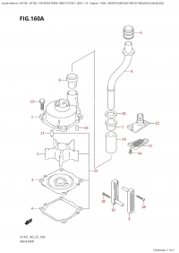 160A -  Water Pump ((Df140T,Df140Z):(K2,K3,K4,K5,K6)) (160A -   ( (Df140T, Df140Z) : (K2, K3, K4, K5, K6) ))