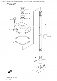 210F  -  Shift  Rod (Df140At E01) (210F -   (Df140At E01))