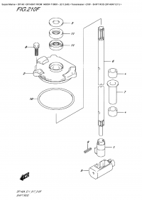 210F  - Shift Rod (Df140At  E11) (210F -   (Df140At E11))