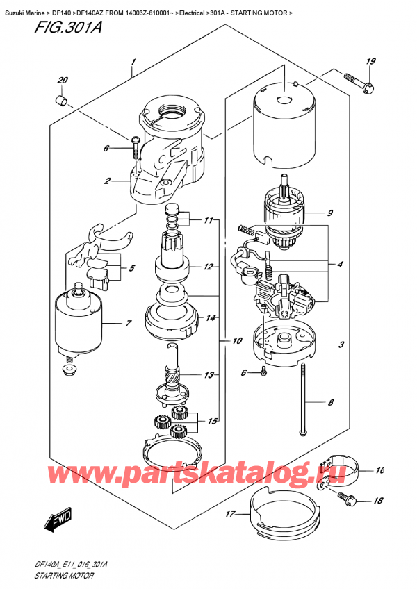   ,    , Suzuki DF140A ZL / ZX FROM 14003Z-610001~ (E11),  