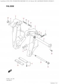 335E - Clamp Bracket (Df140At:e11,Df140Az:e11) (335E -   (Df140At: e11, Df140Az: e11))
