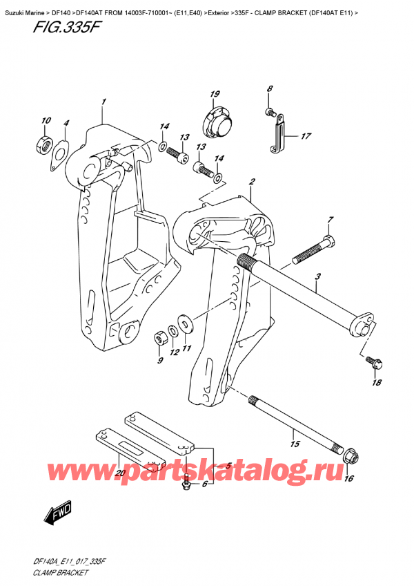  ,   , Suzuki DF140A TL/TX FROM 14003F-710001~ (E11),   (Df140At E11)