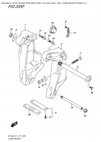 335F  -  Clamp Bracket  (Df140At  E11) (335F -   (Df140At E11))