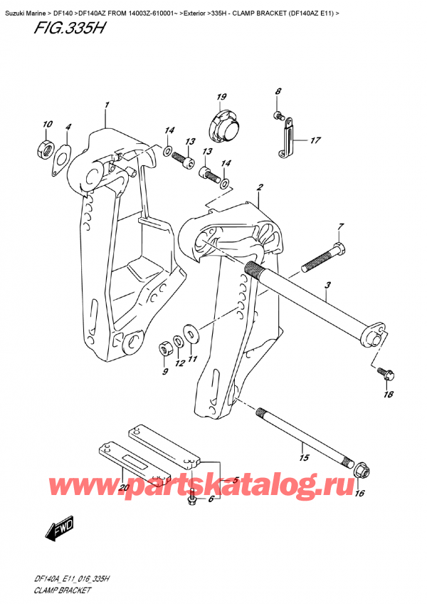  ,    , SUZUKI DF140A ZL / ZX FROM 14003Z-610001~ (E11)  2016 ,   (Df140Az E11)